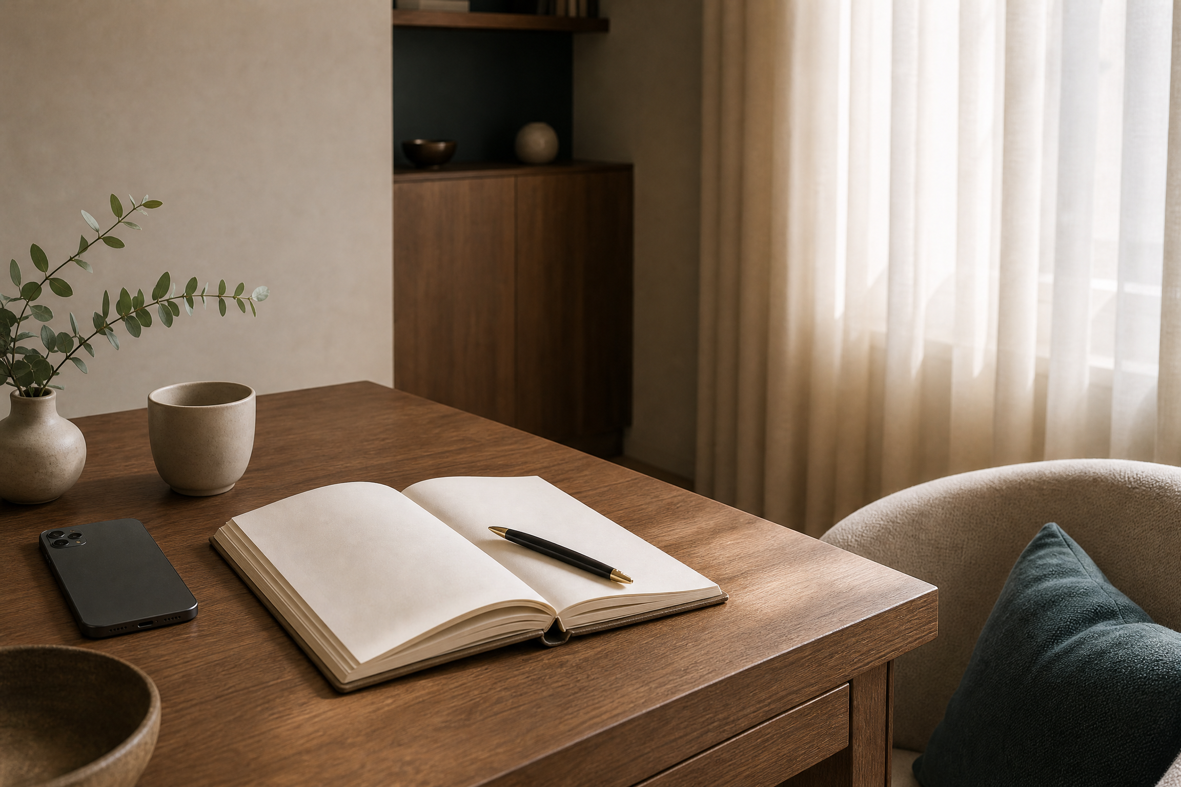 Agenda num espaço acolhedor para contato e agendamento